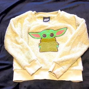 Baby yoda fleece sweatshirt 4 5